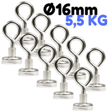 10 x Neodym Topfmagnet Öse