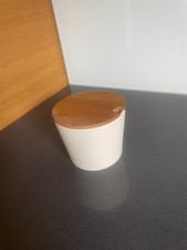 Schale mit Deckel aus nachhaltigem Bambus, z.B. für Marmelade H=6 cmm D=7,5 cm