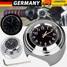 7/8 '' Motorraduhr Uhr Uhren Clock für Motorrad Lenkeruhr Fahrrad Wasserdicht DE
