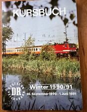 Letztes DDR- Kursbuch Deutsche Reichsbahn DR Winter 1990/91 Binnenverkehr