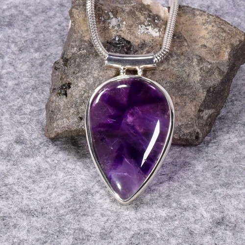 Amethyst anhänger 925er - amethyst, anhänger,