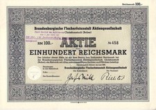  Brandenburgische Flachsröstanstalt AG 1939 Bober / Krzystkowice Christianstadt