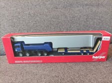 Herpa 1:87 in OVP - 152723 MAN TGA M Rundmulden-LKW mit Goldhofer TU3 "Hochtief"