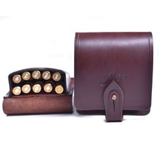 Patronenetui Munitiontasche Ledertasche Magazintasche Handgefertigt ET-06-BR