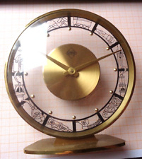 Seltene Tischuhr Bergbau etc.. gangbar Höhe 17,8 D = 15 cm