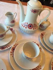 Kaffeegeschirr Winterling Kirchenlamitz Bavaria - florales Dekor - 18 Teile 