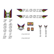 Faggin Bicycle Decals, Sticker