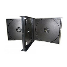 4-er CD-Box | CD Hüllen | 4-fach Jewelcase schwarz