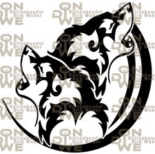 Aufkleber "Wolf 27" klein