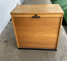 Vintage Ein Design Zweckmöbel Holz Büroschrank Werkstatt Rolladenschrank ~ 1950/