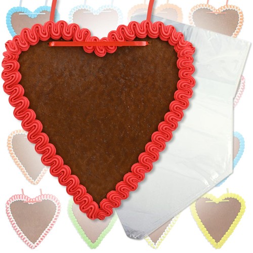 Lebkuchenherz rohling 21cm - lebkuchenherz,