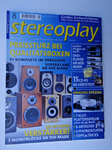 Stereoplay marantz ma - stereoplay, 8/01,marantz