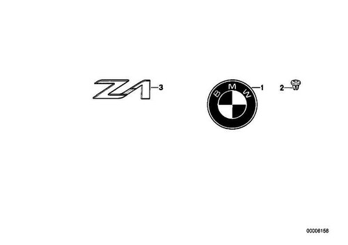 Original bmw tank - original, plakette