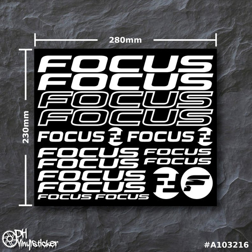 Focus stickersatz weiß - weiß, |