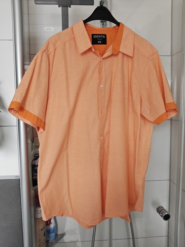 Orangenes herrenhemd identic - orangenes,