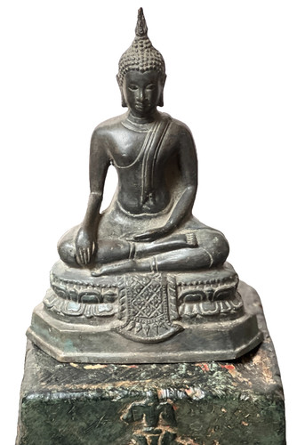 Thai bronze buddha - thai,