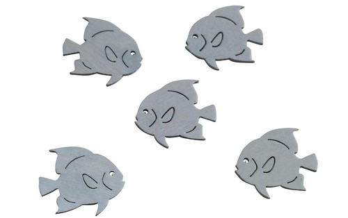 Stk fische grau graublau - grau,