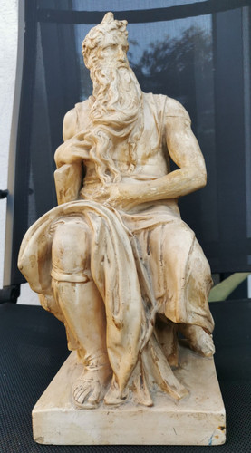 Skulptur gips moses - gips,