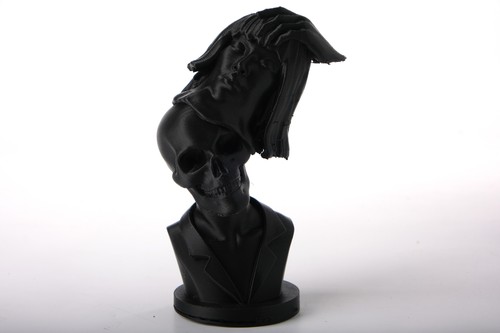 Surreal skull bust skulptur - surreal,