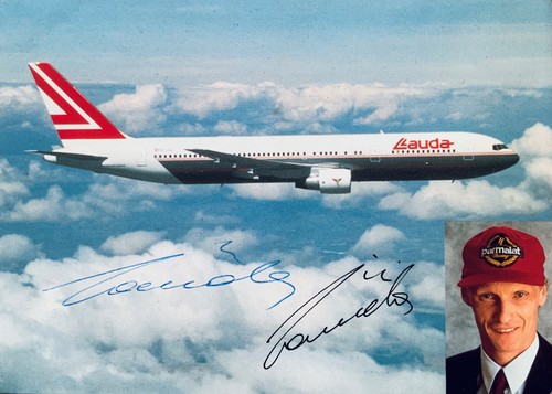Niki lauda handsignierte - lauda,