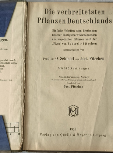 Schmeil jost fitschen - o.,