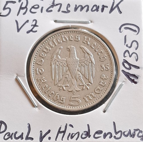Reichsmark 1935 paul von - 5,