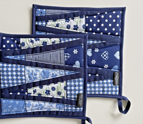 Patchwork topflappen set - patchwork, topflappen-set