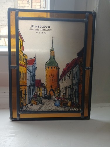 Wiesbaden glasmalerei glasbild - wiesbaden,