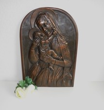Bronze relief madonna - madonna, mit