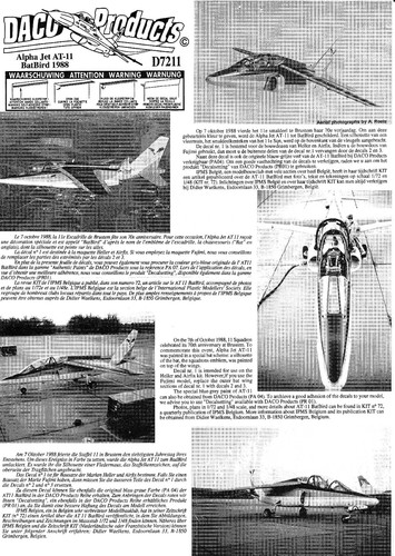 Daco d7211 dassault alpha jet - d7211-,