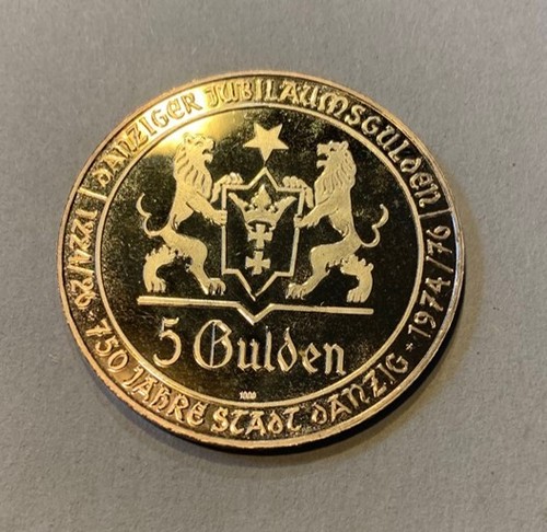 Silbermünze gulden danzig - silbermünze, 5
