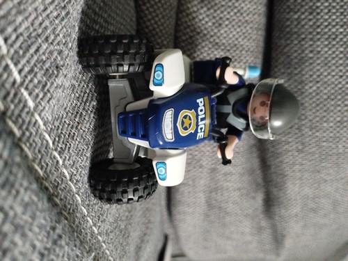 Playmobil police quad - police,