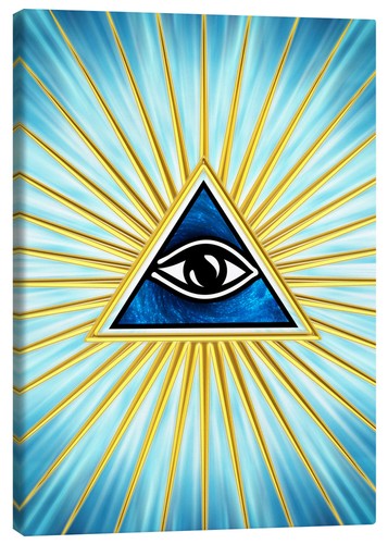 Leinwandbild allsehendes auge - leinwandbild,