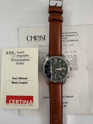 Certina chronograph silber - certina,