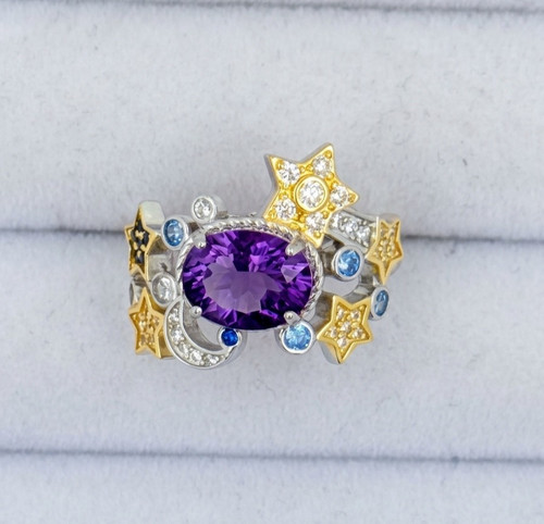 Amethyst blau topas saphir - amethyst,