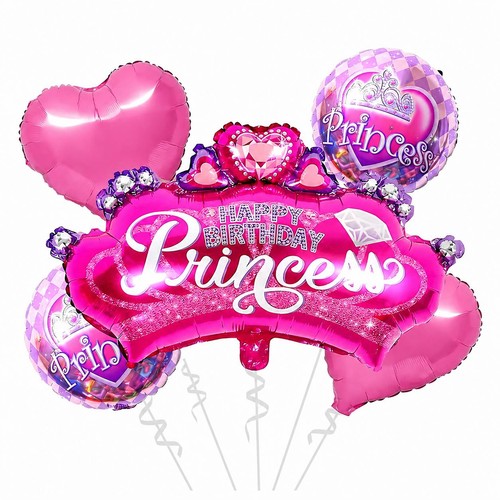 Prinzessin folienballon set - prinzessin,