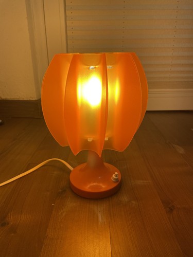 Space age orange tischlampe - orange,