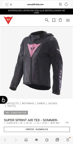 Dainese textil motorradjacke - textil,