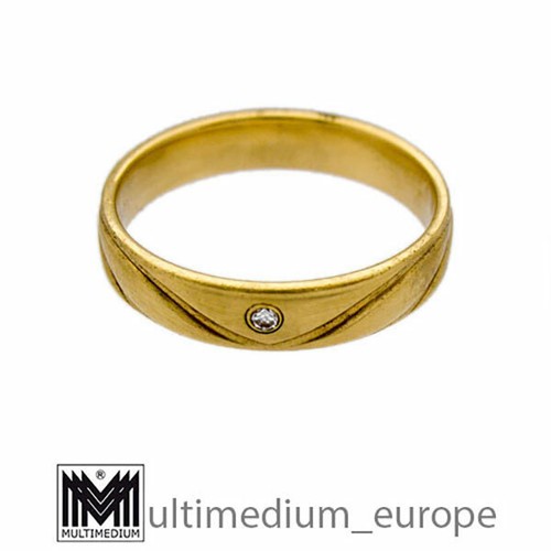 585er gelbgold ring diamant - 585er,
