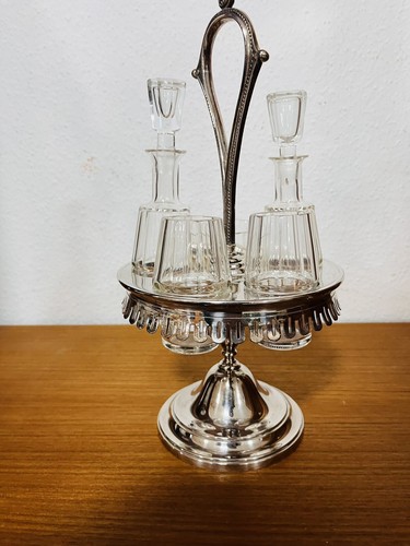 Versilberte menage essig öl - versilberte,
