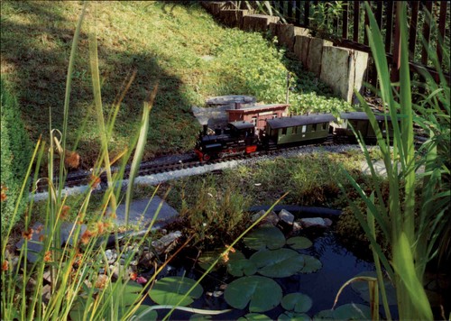 Modell eisenbahn postkarte - modell-eisenbahn,