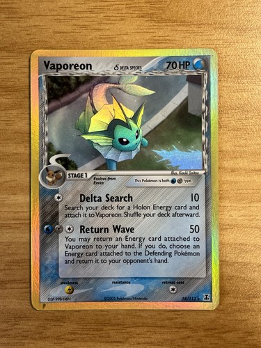 Pokémon vaporeon 113 ex - δ, 18/113