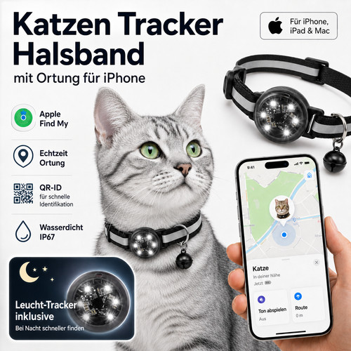 Katzenhalsband mit tracker - mit,