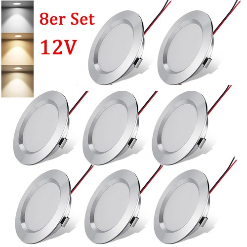 8er led einbauleuchten - einbauleuchten, flach