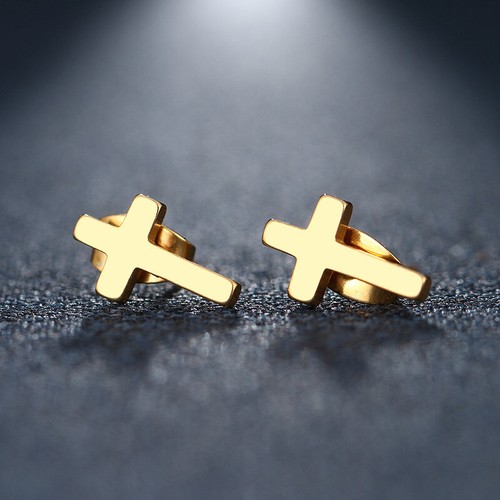 Ohrringe ohrstecker kreuz - ohrringe,