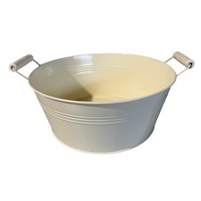 Zinkwanne cream mit lackierten