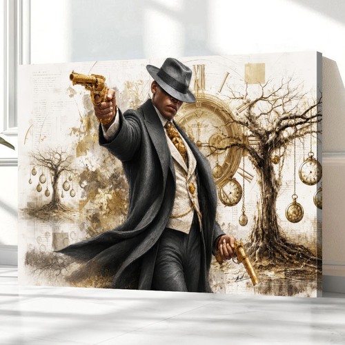 Leinwand bild mafia gangster - leinwand,