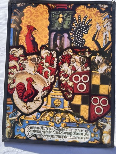 Historische wappenscheibe - historische,