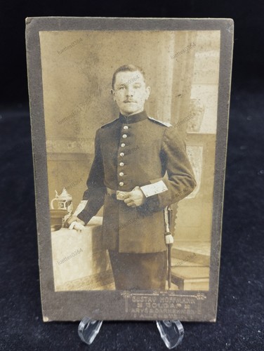 Cdv fotografie soldat goldap - cdv,