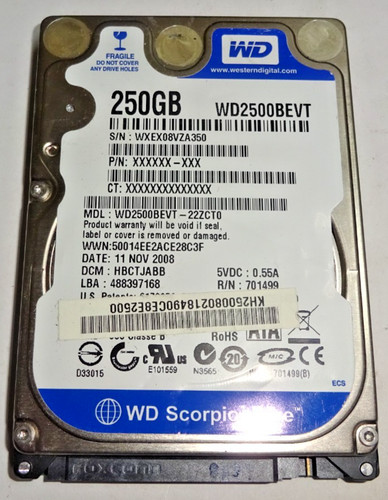 Western digital wd2500bevt - ***,